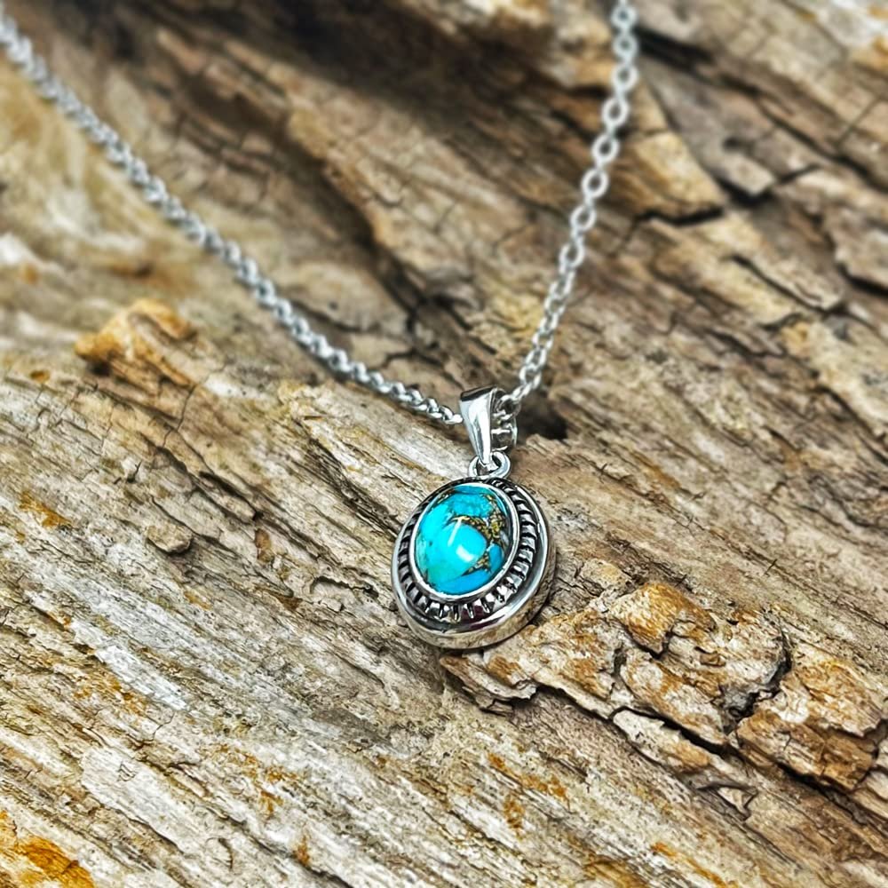 Montana Silversmiths Western Lifestyle Turquoise Necklace (Open Night Sky Turquoise)
