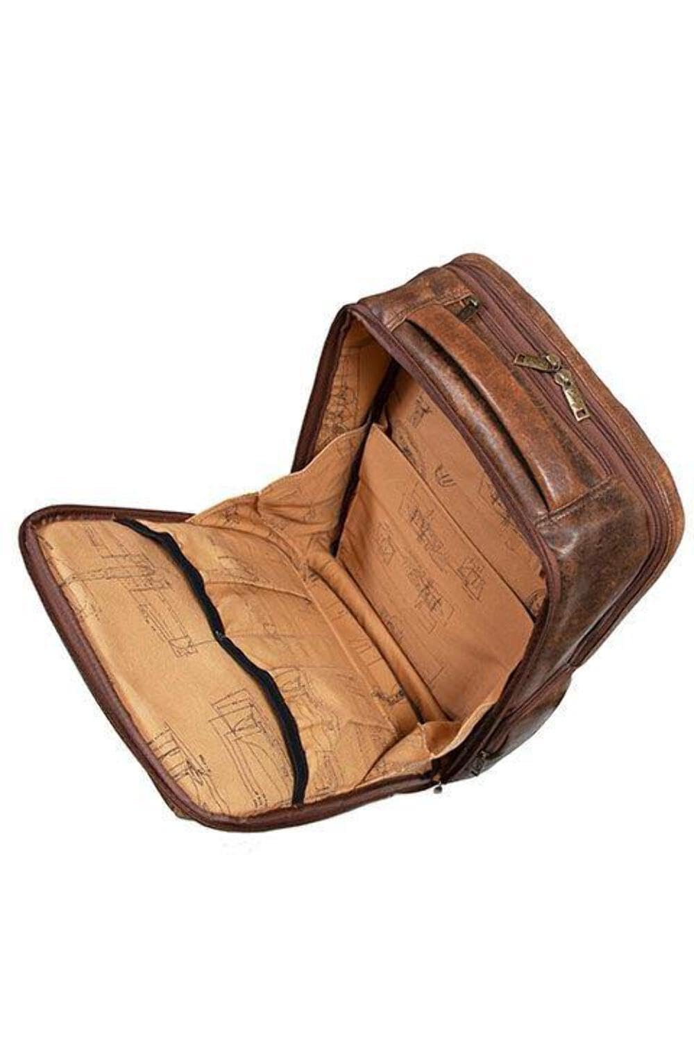 Scully Unisex Leather Front Flap Backpack