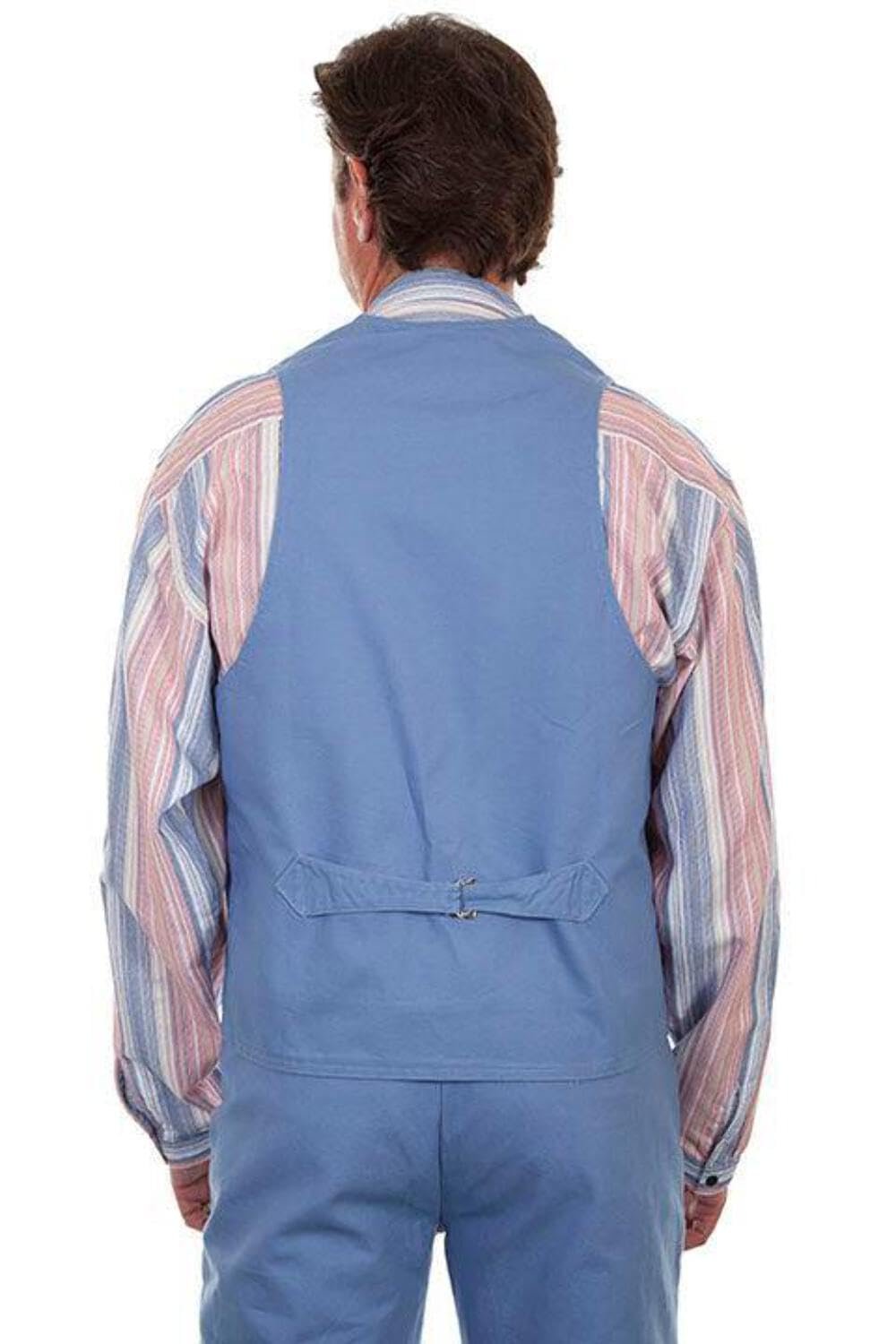 Scully Men's Rangewear Cotton Canvas Vest - Sky