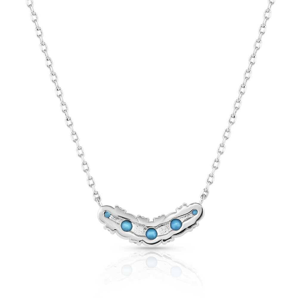 Montana Silversmiths Western Lifestyle Turquoise Necklace (Blue Moon Crystal)