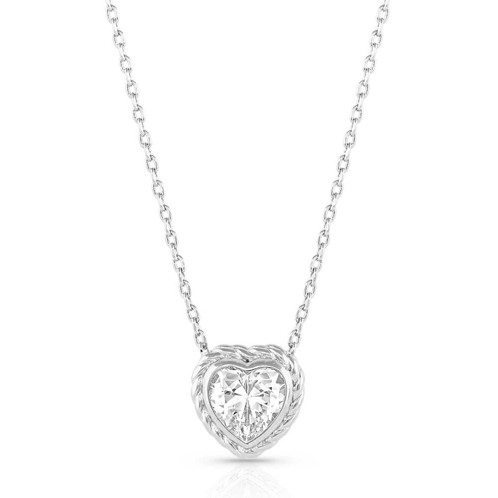 Montana Silversmiths Western Inspired Crystal Heartstring Necklace