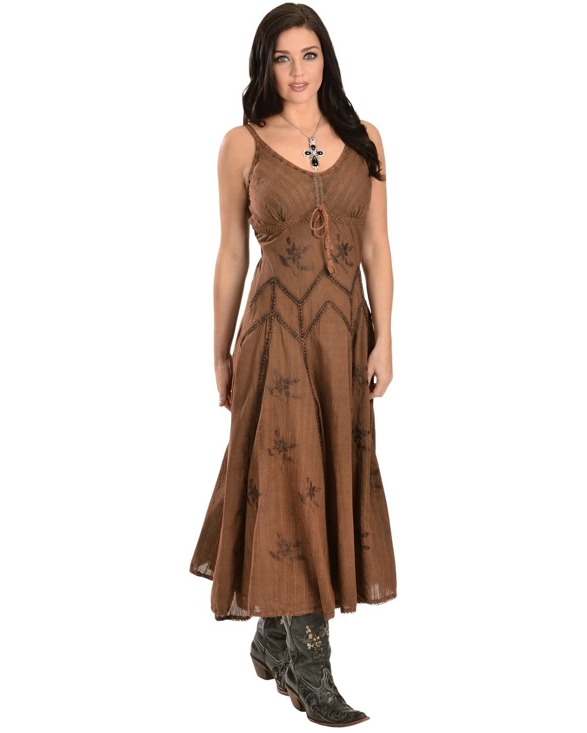 Scully Women's Spaghetti Strap Full Length Dress - Copper