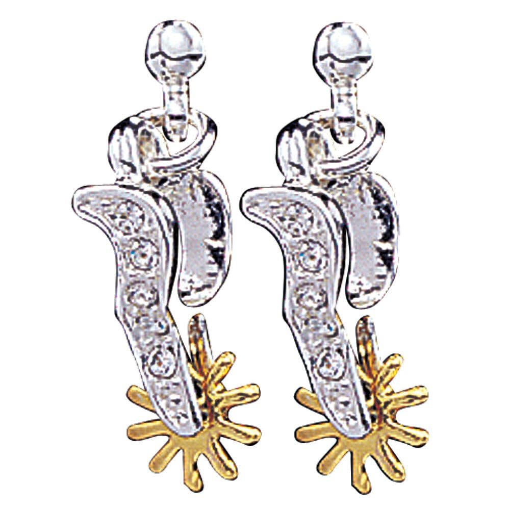 Montana Silversmiths Women's Sparkly Spur Earrings Silver One Size