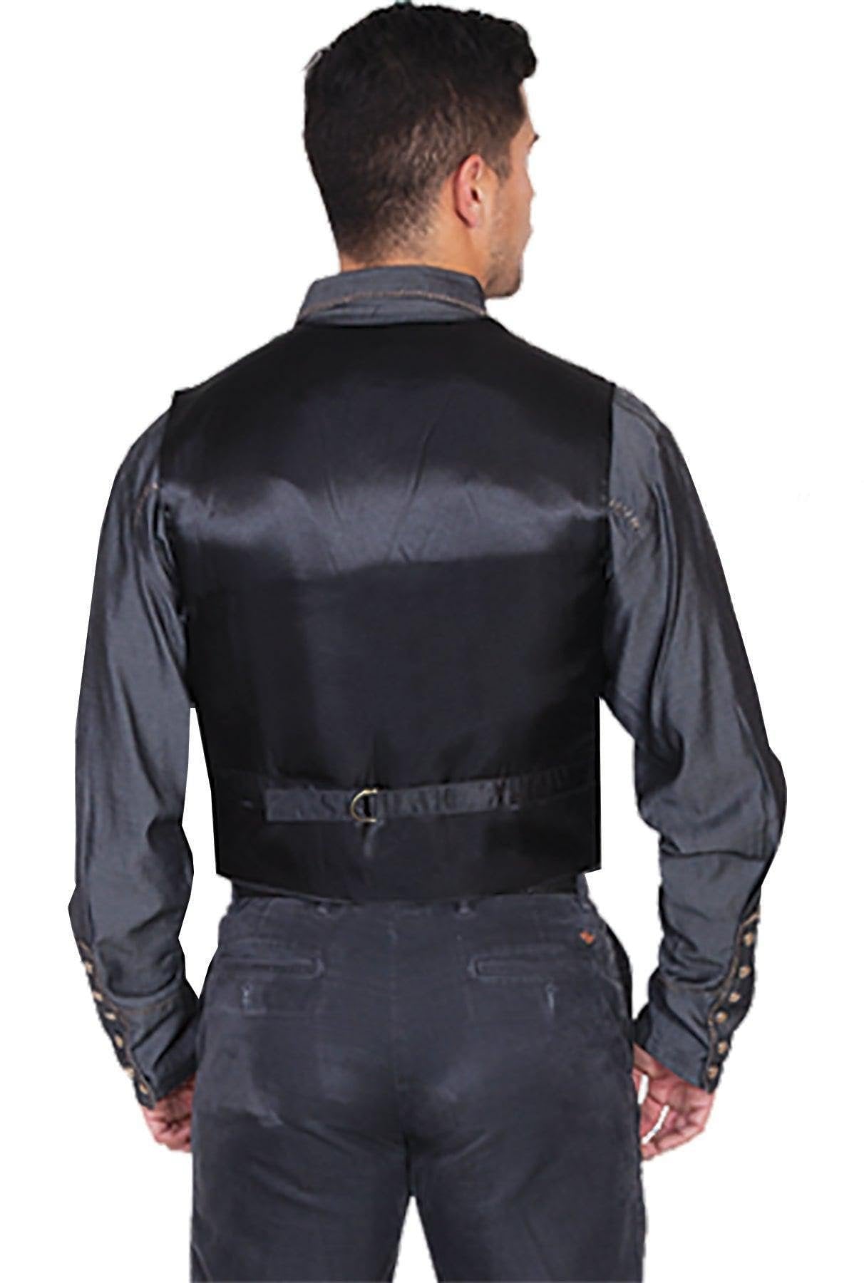 Scully Men's Suede Leather Western Vest - Black