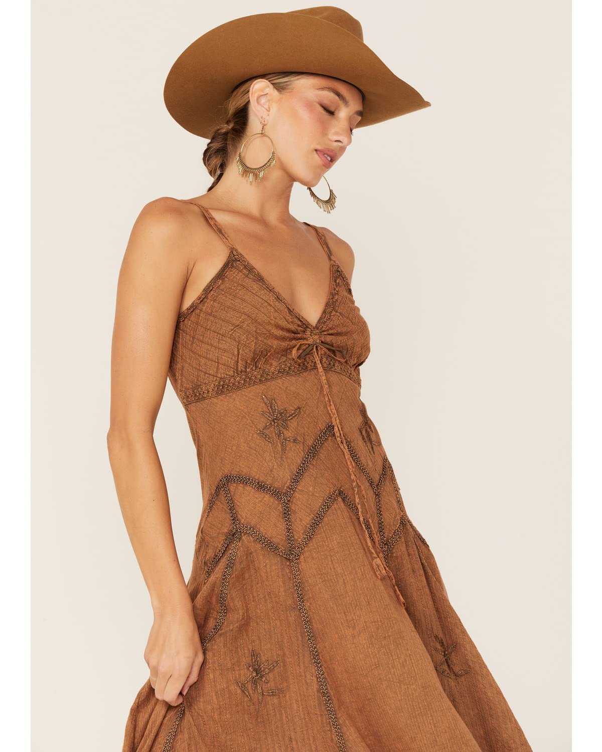 Scully Women's Spaghetti Strap Full Length Dress - Copper