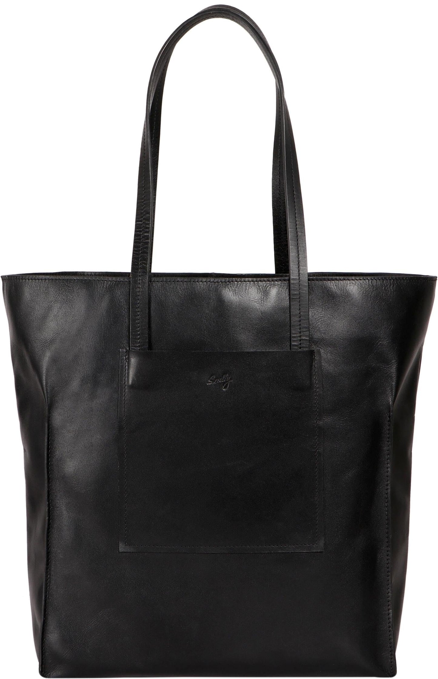 Scully Italia Tiffany Leather Tote Bag - Black