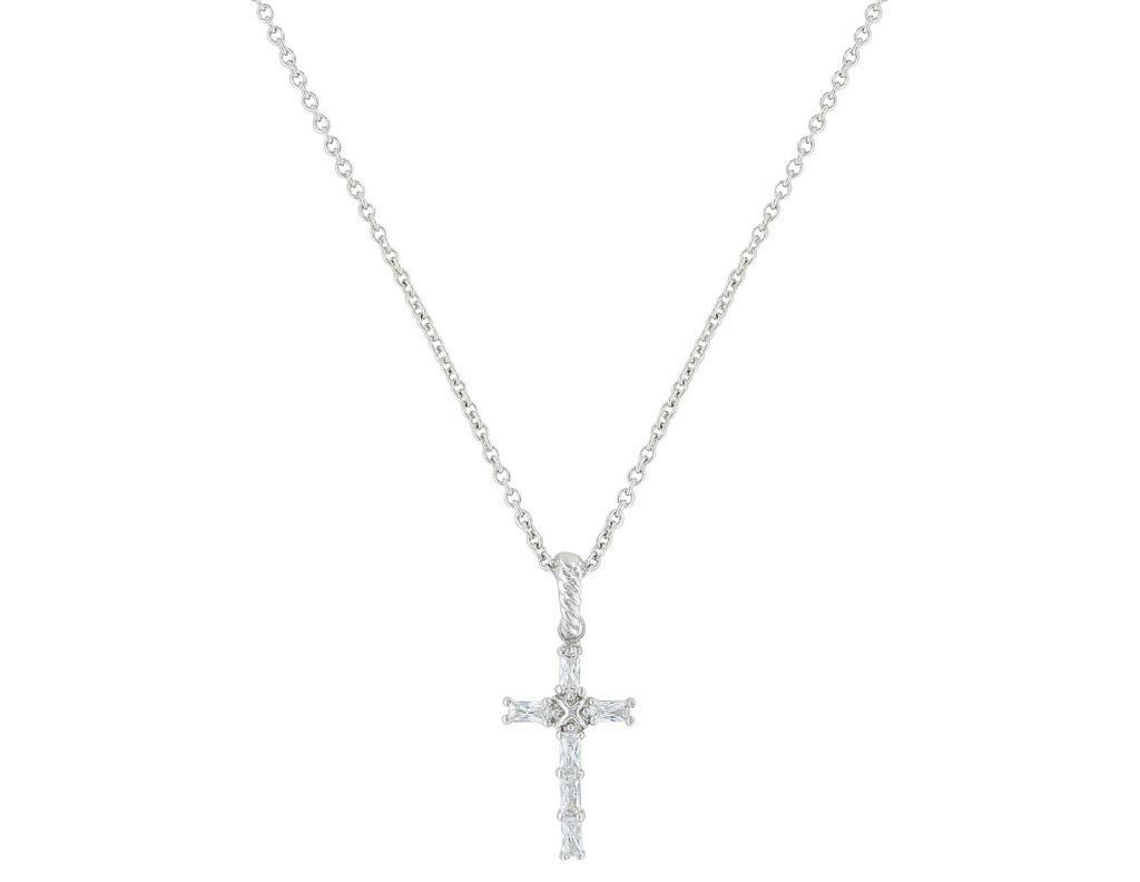Montana Silversmiths Acadian Baguette Cross Necklace