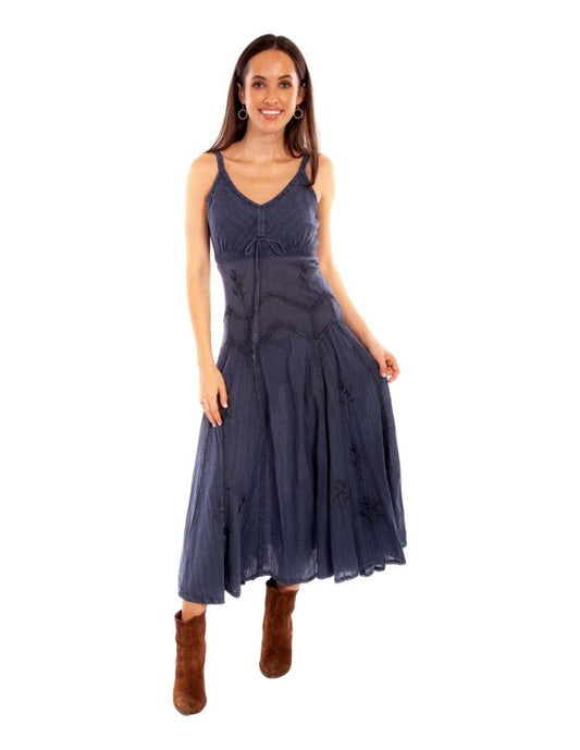 Scully Women's Spaghetti Strap Full Length Dress - Slate
