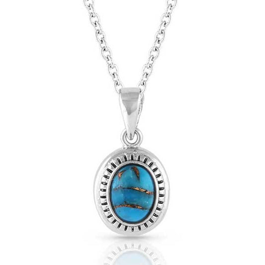 Montana Silversmiths Western Lifestyle Turquoise Necklace (Open Night Sky Turquoise)
