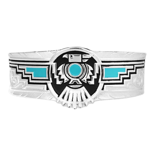 Montana Silversmiths Ladies Spirit Of Thunderbird Silver Cuff Bracelet BC5234