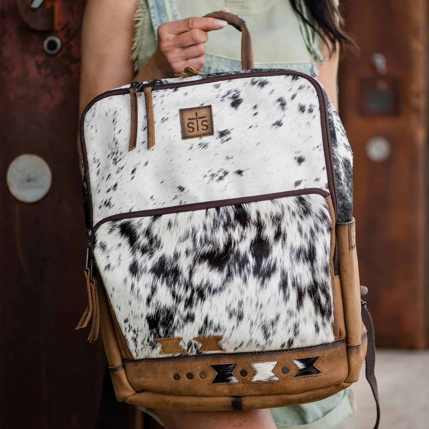 STS Ranchwear Womens Roswell Faye Tan Cowhide Backpack