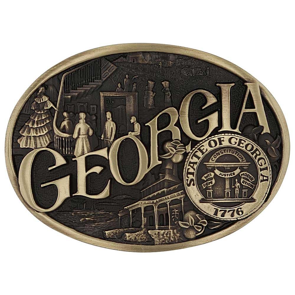 Montana Silversmiths Georgia Heritage Attitude Belt Buckle
