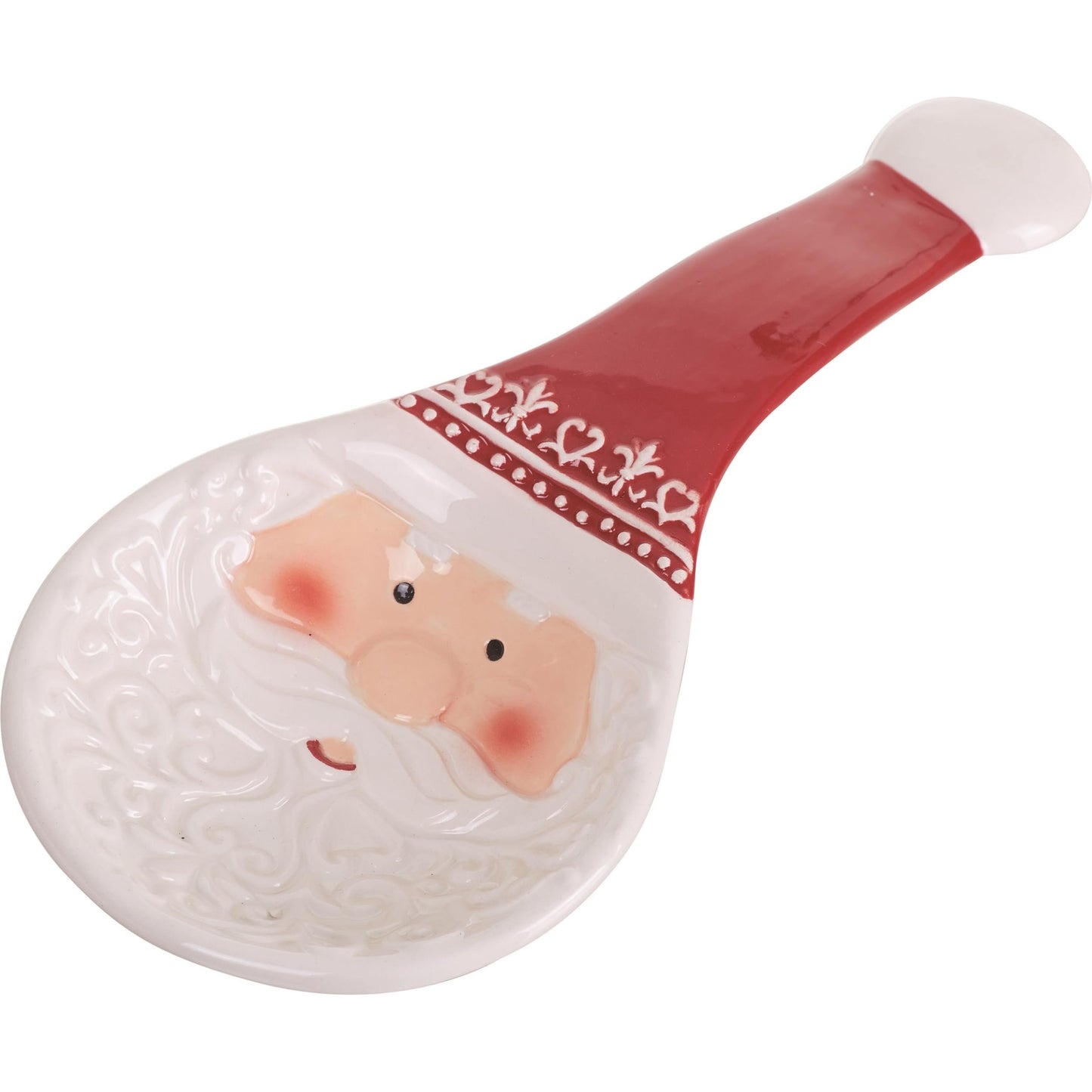 Ceramic Christmas Santa Spoon Rest