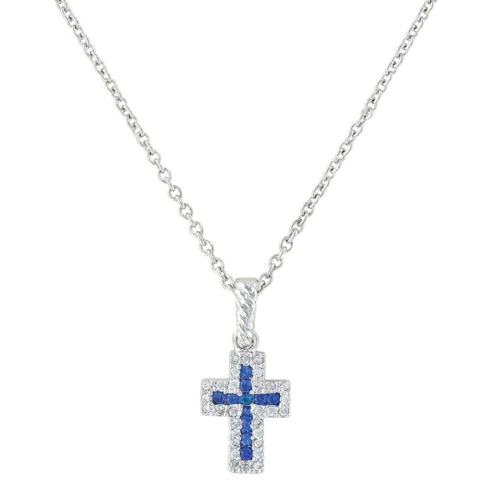 Montana Silversmiths Faith Found in the River Lights Cross Necklace