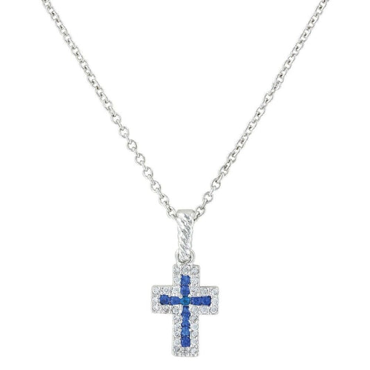 Montana Silversmiths Faith Found in the River Lights Cross Necklace