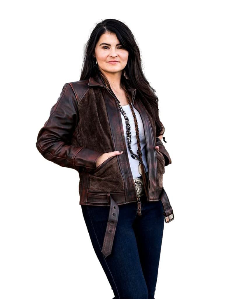 STS Ranchwear Womens The Vanity Cherry Chocolate Leather Jacket S
