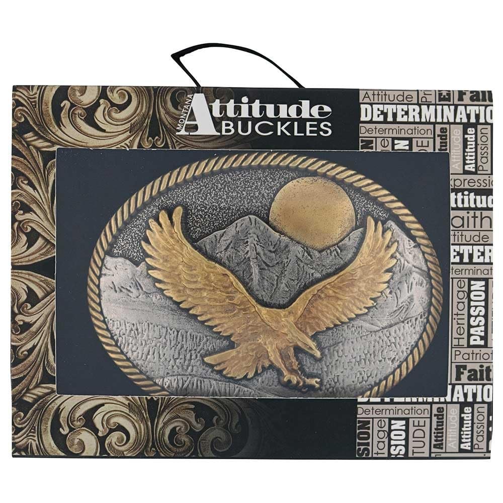 Montana Silversmiths Unisex Mountain Majesty Attitude Buckle - A997P One Size
