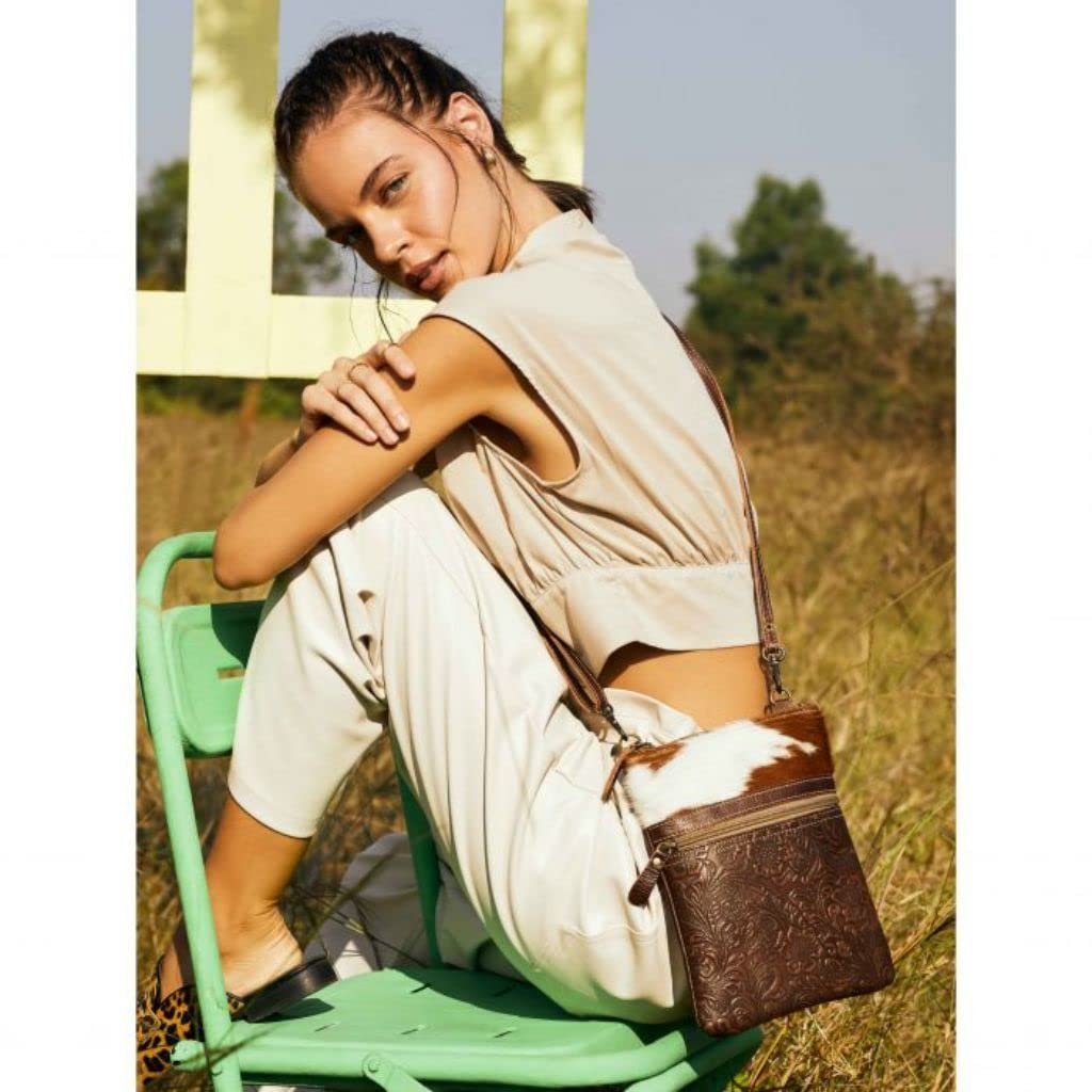 Myra Bag Tangled Vine Leather & Hairon Bag