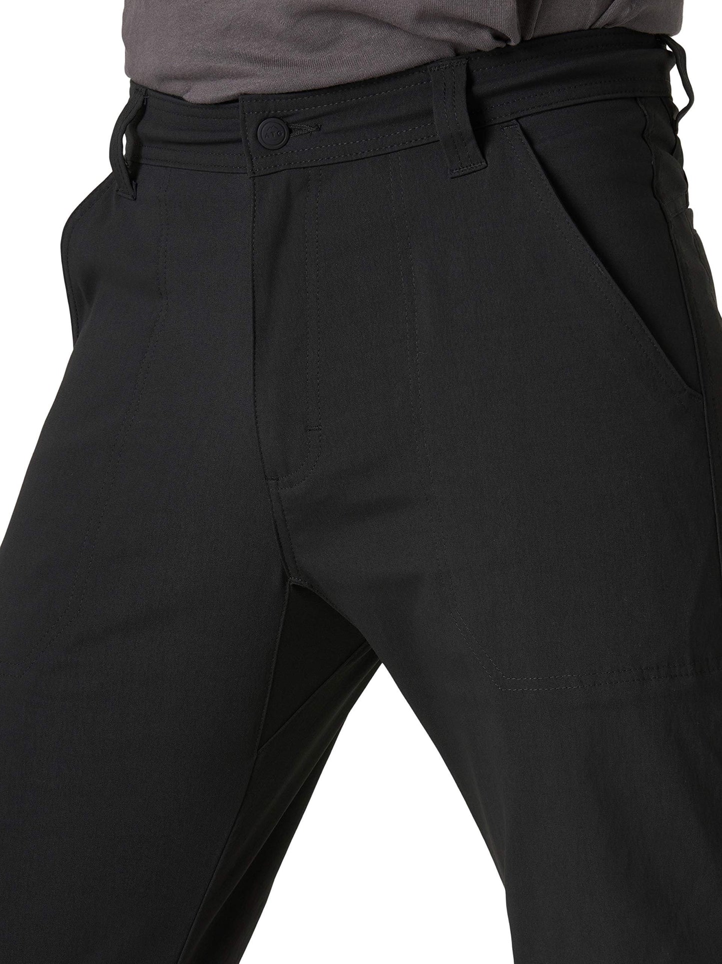 ATG by Wrangler Men's Zip Pocket Trail Pant, Black, 42W x 32L
