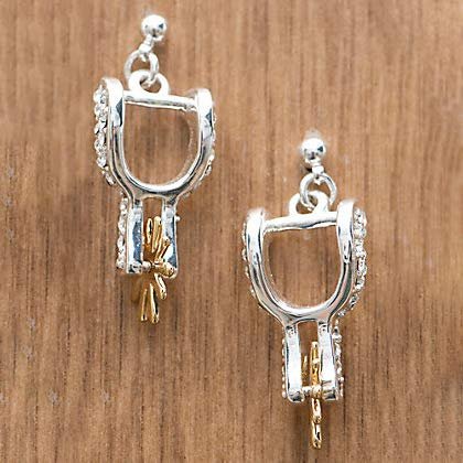 Montana Silversmiths Women's Sparkly Spur Earrings Silver One Size