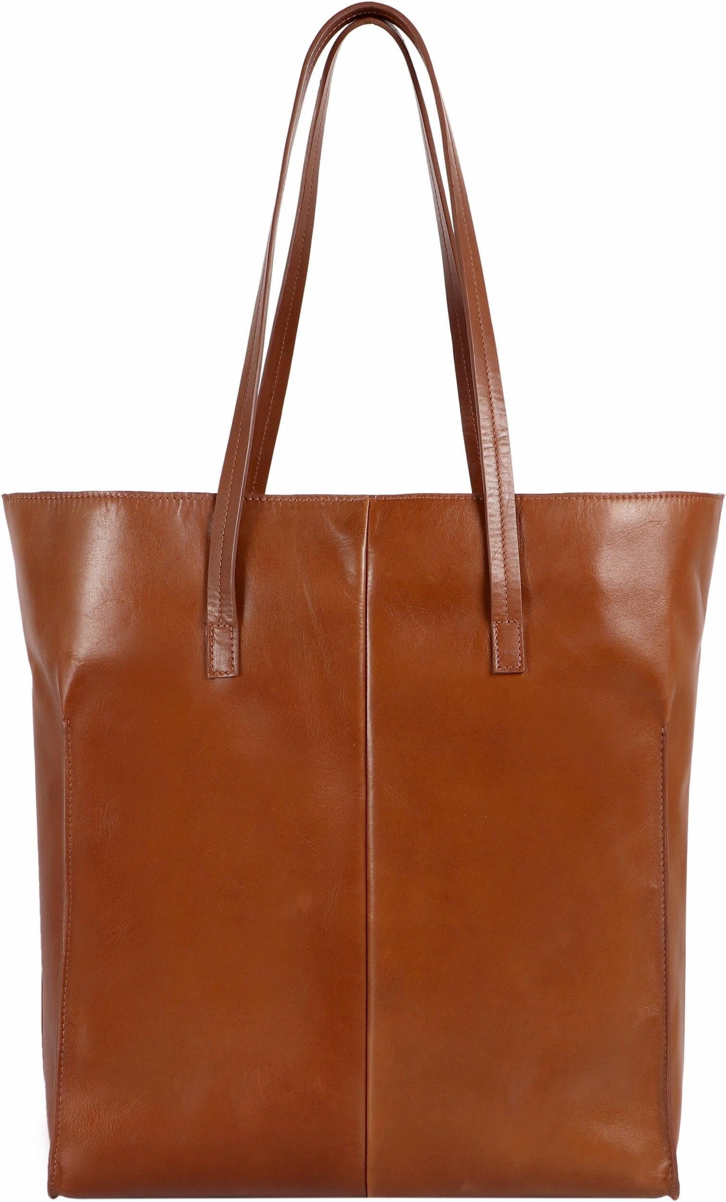 Scully Italia Tiffany Leather Tote Bag - Mahogany