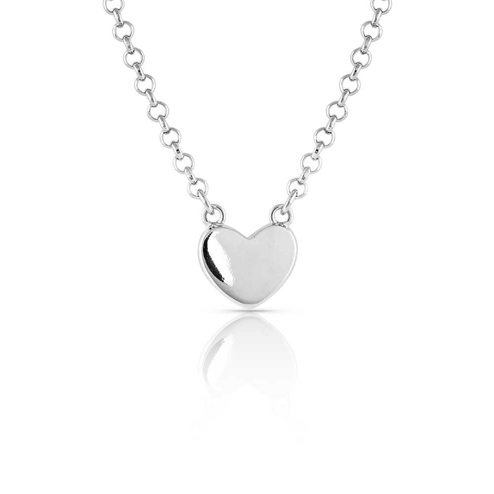 Montana Silversmiths Western Lifestyle Women's Opal Necklace (Hidden Lake Glacial Pools Heart)