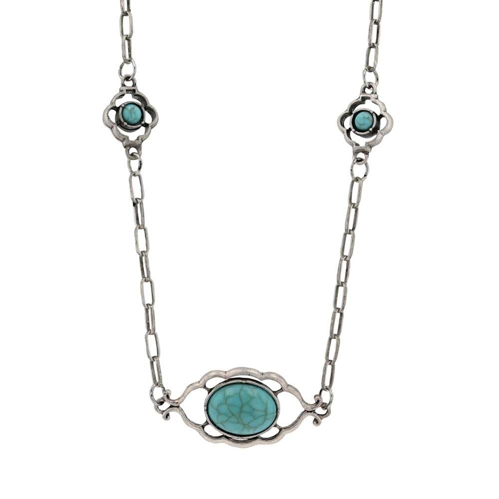 Montana Silversmiths Turquoise Oracle Attitude Necklace - ANC5728