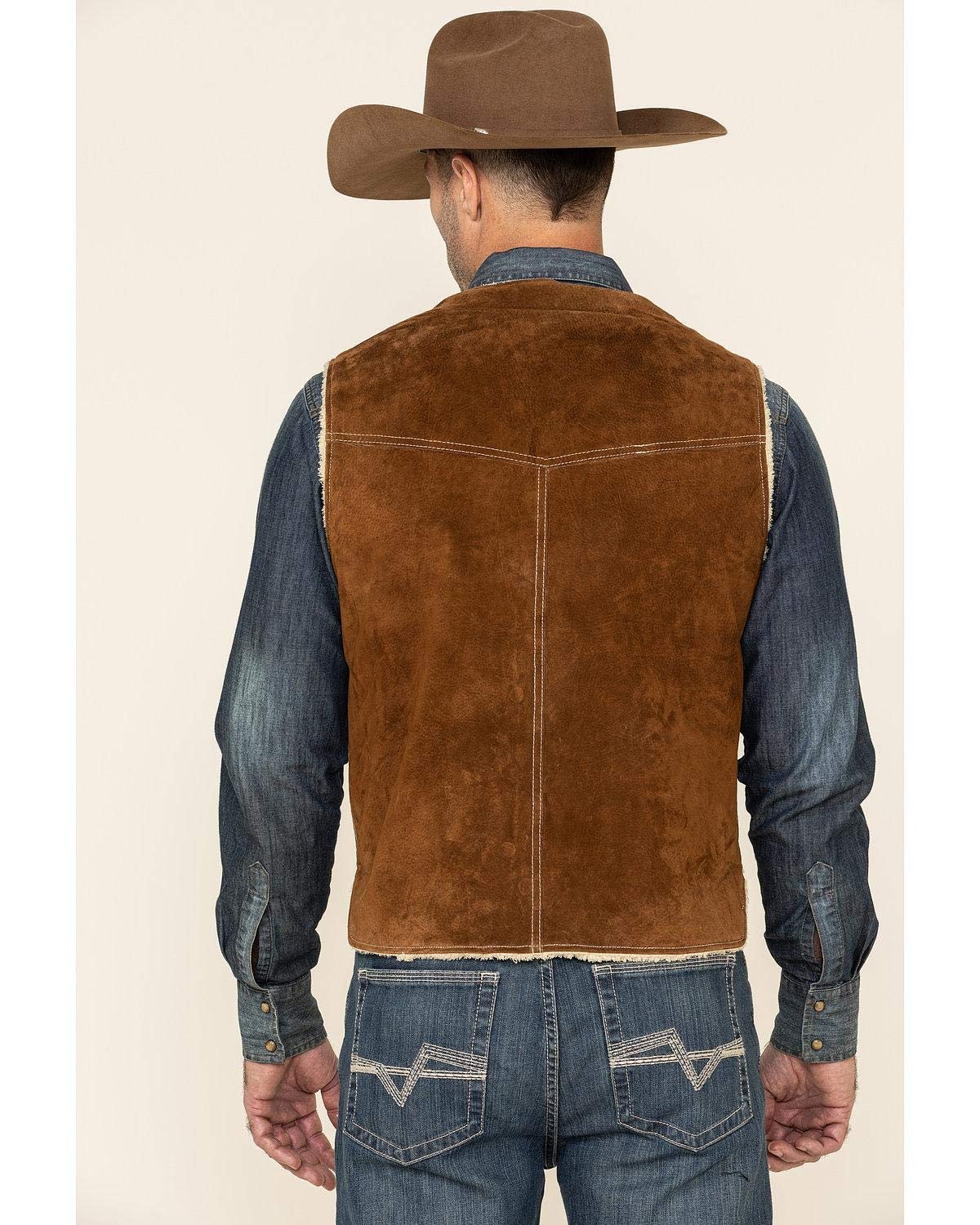 Scully Men's Boar Suede Leather Vest