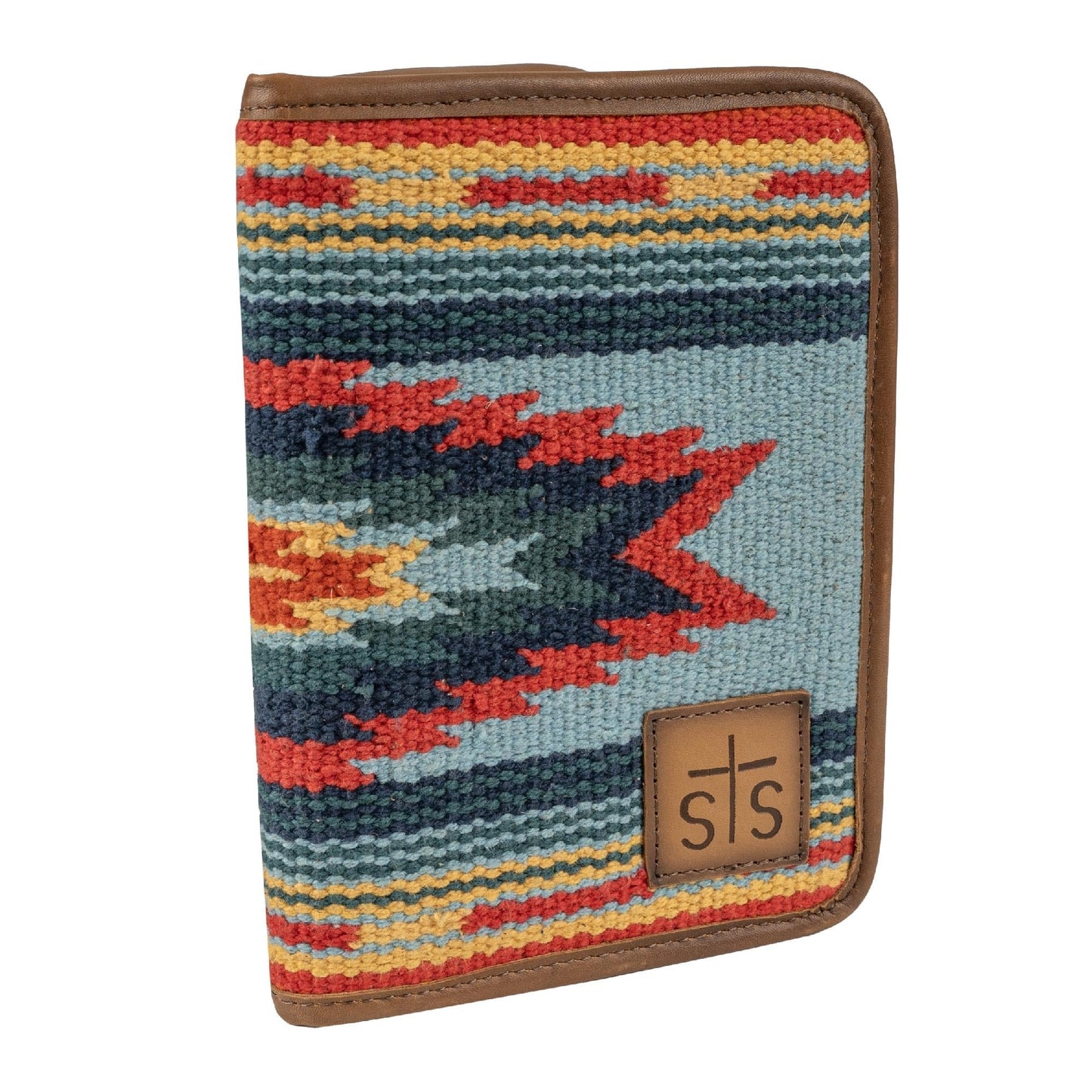 STS Ranchwear Women's Chaynee Valley Serape Magnetic Wallet Leather Bifold Closure Multiple Card Western Style, Multi