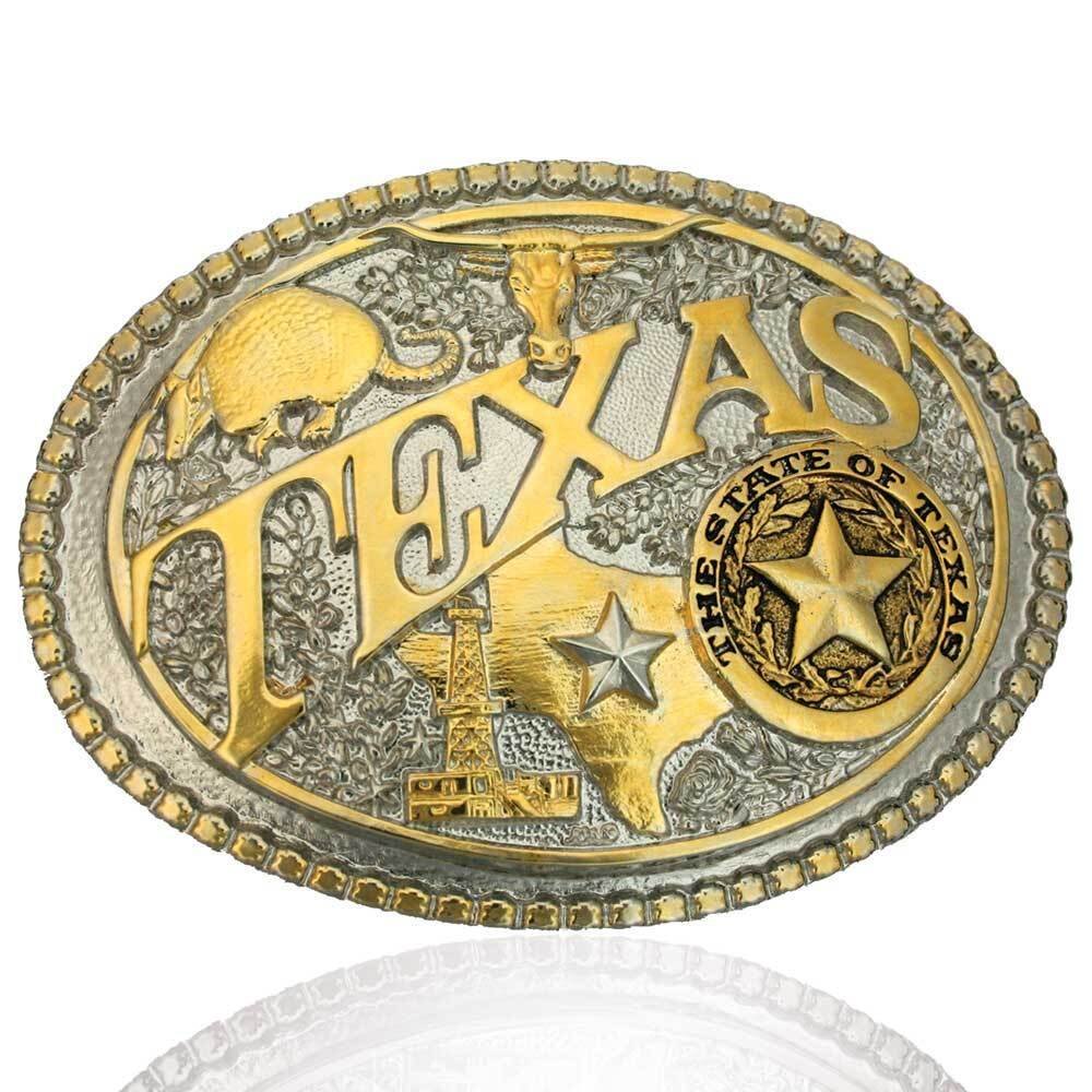Montana Silversmiths Two-Tone Texas State Heritage Attitude Buckle