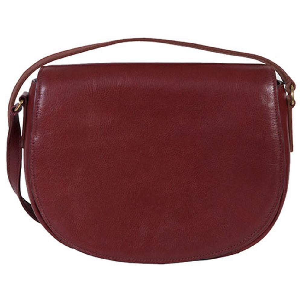Scully Italia Big Nelly Full Flap Leather Handbag - Red