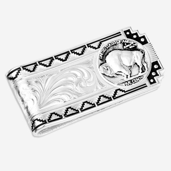 Montana Silversmiths Buffalo Nickel Southwestern Money Clip