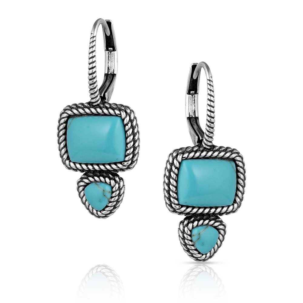 Montana Silversmiths Split Decision Turquoise Earrings - ER5776
