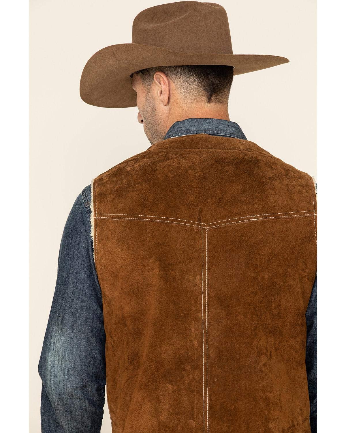 Scully Men's Boar Suede Leather Vest