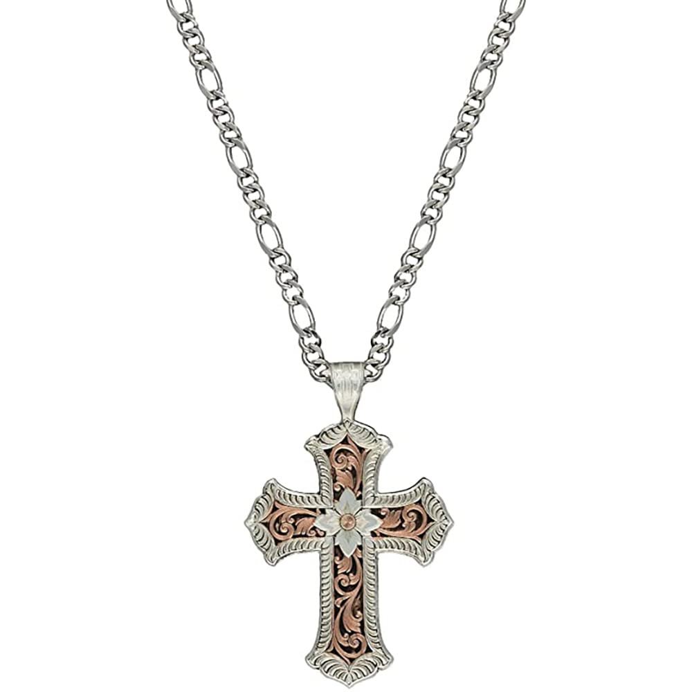 Montana Silversmiths Western Lifestyle Women's Cross Necklace (Retro Cross)