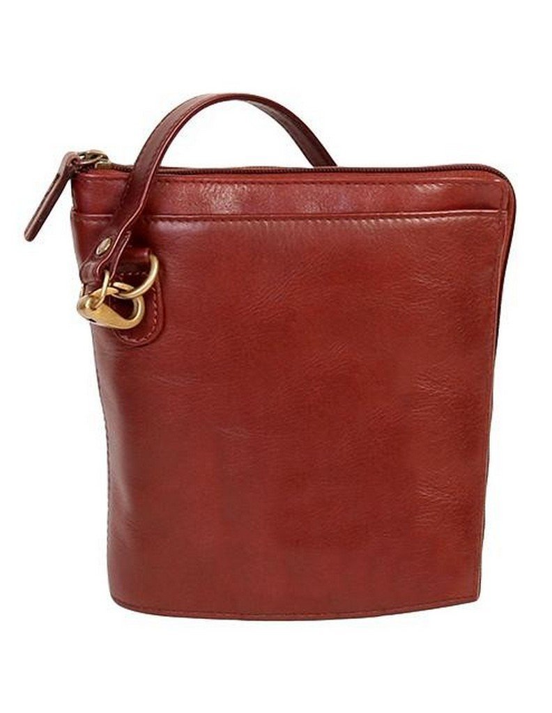Scully Italia Mara Leather Crossbody Handbag - Brown