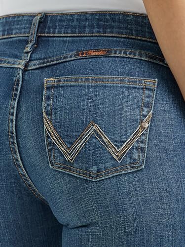 Wrangler Women's Q-Baby Mid Rise Boot Cut Ultimate Riding Jean