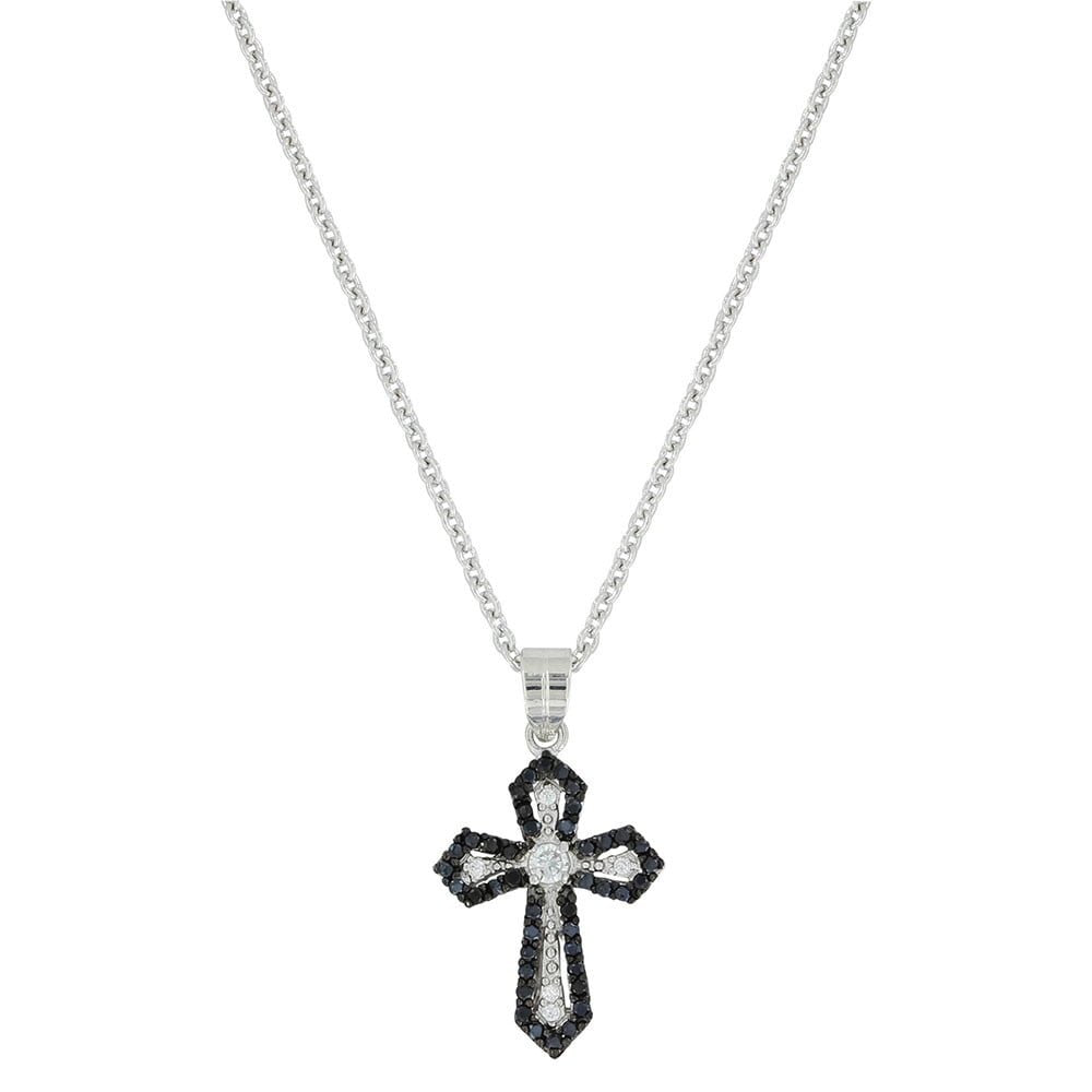 Montana Silversmiths Faith Defined Outlined Cross Necklace