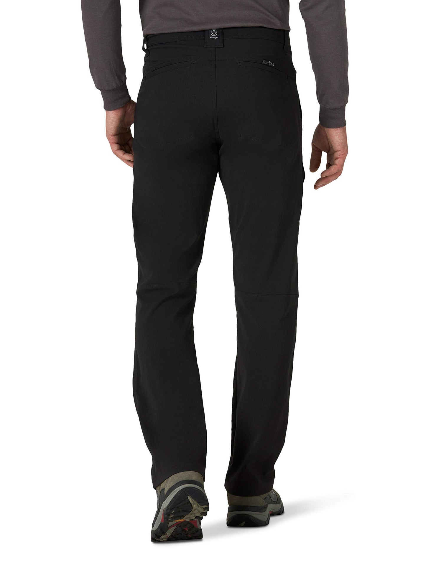 ATG by Wrangler Men's Zip Pocket Trail Pant, Black, 42W x 32L