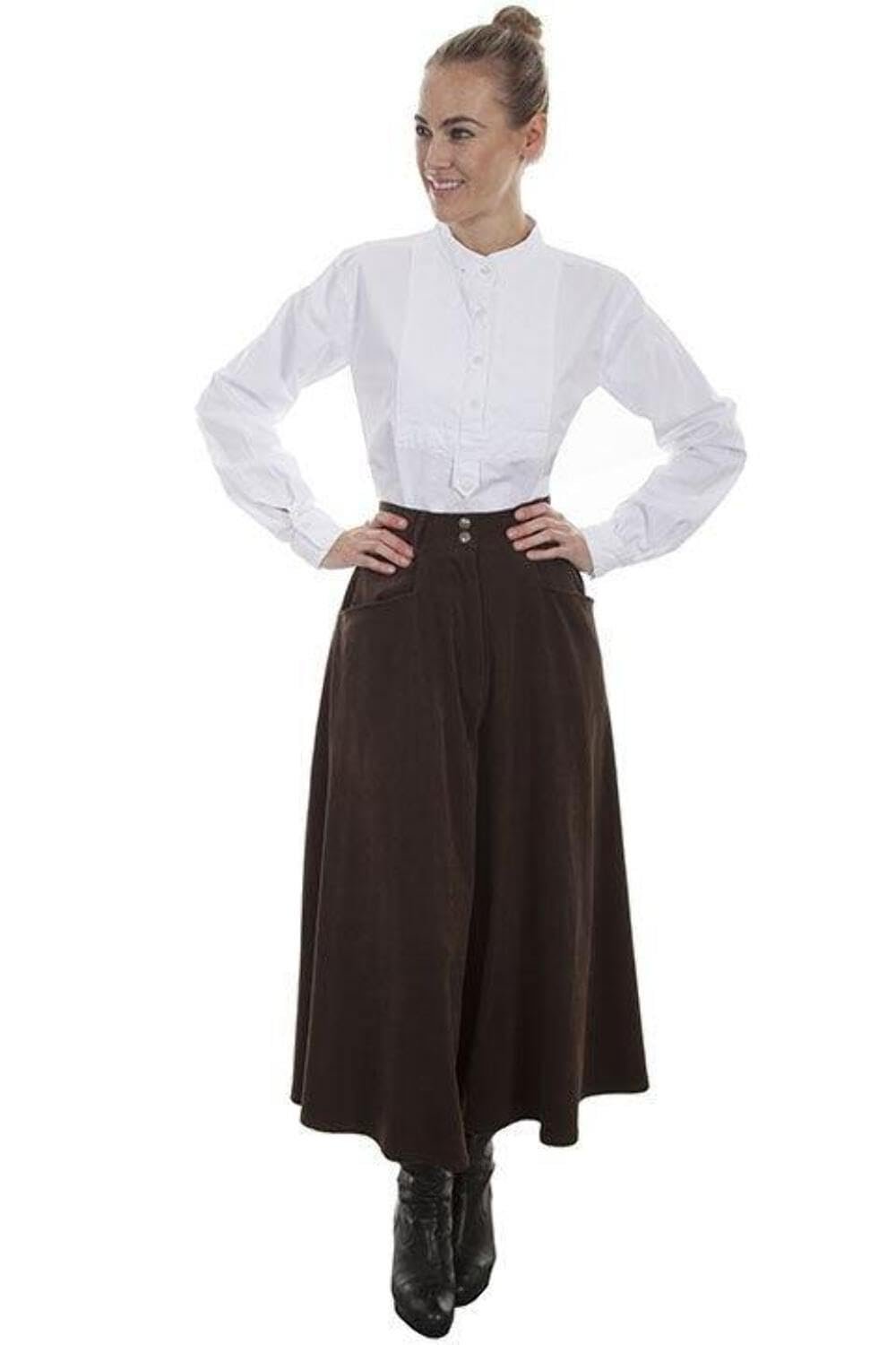 Scully Rangewear Women's Sueded Riding Skirt - Brown