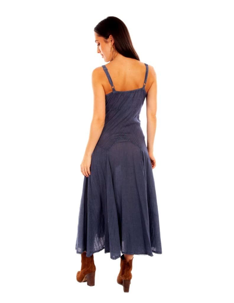 Scully Women's Spaghetti Strap Full Length Dress - Slate