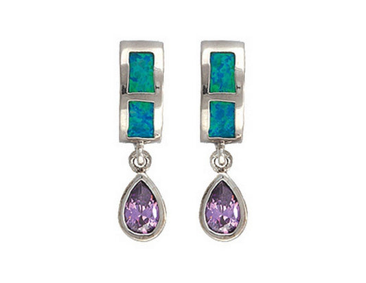 Montana Silversmiths Women's River Lights Purple Tears Earrings