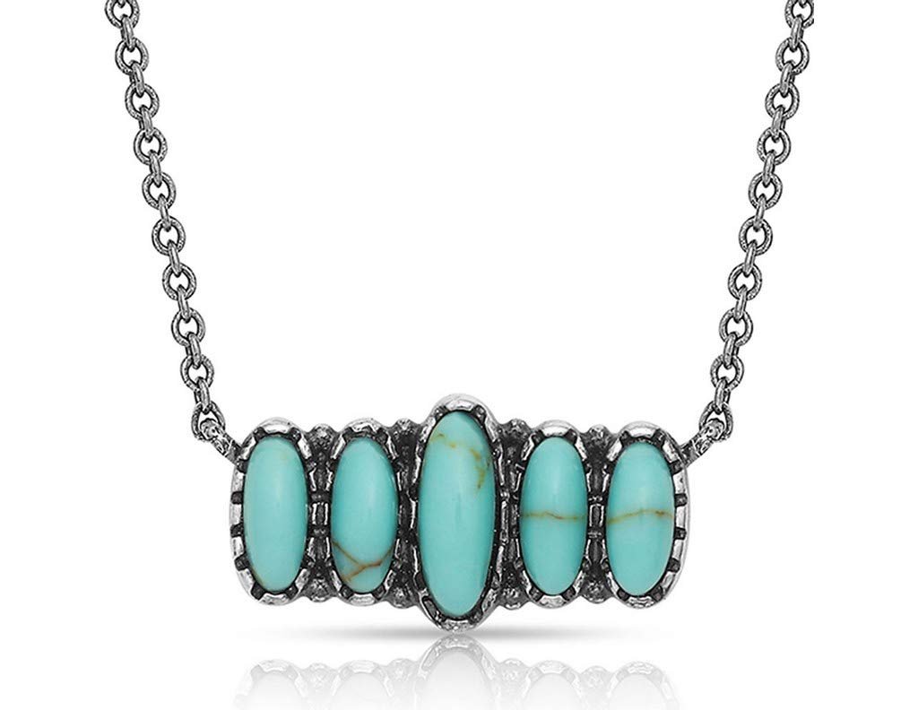 Montana Silversmiths Turquoise Quint Bar Necklace - NC4772