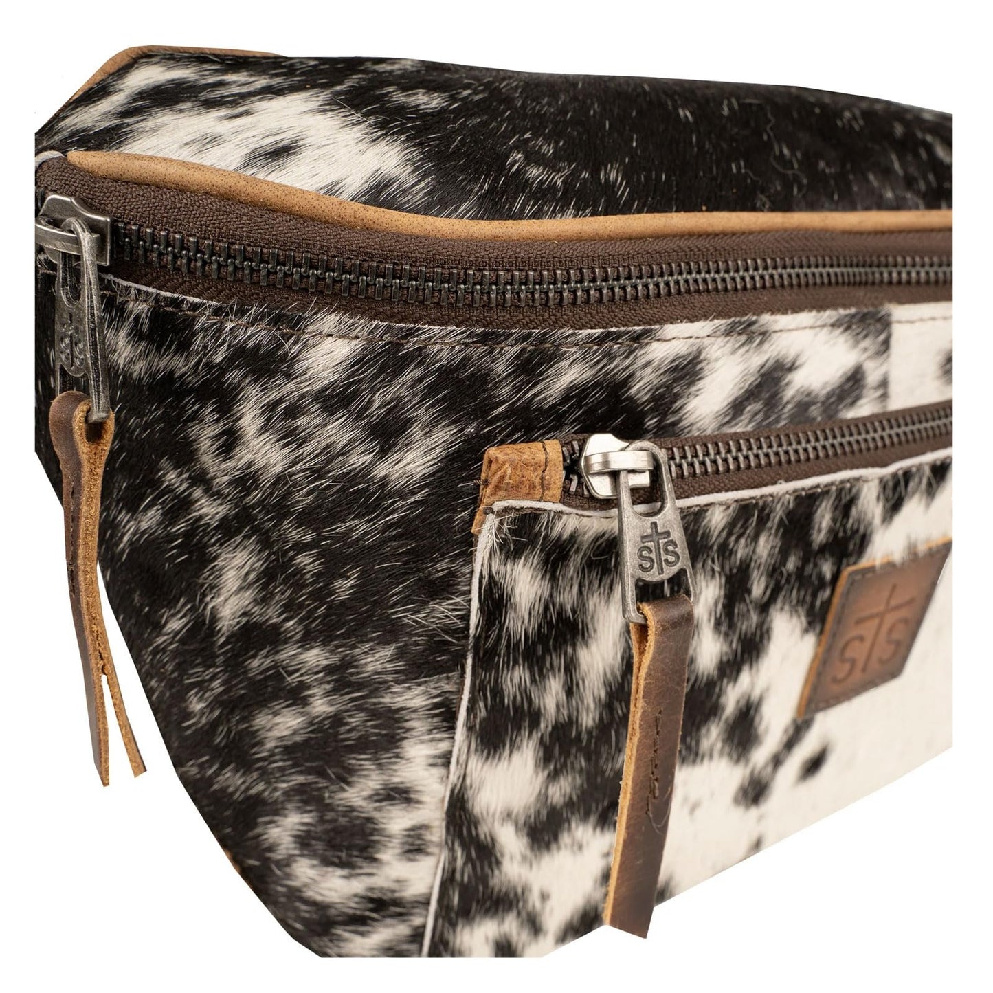 STS Ranchwear Womens Vaquero Sachi Cowhide/Tan Leather Sling Bag OS