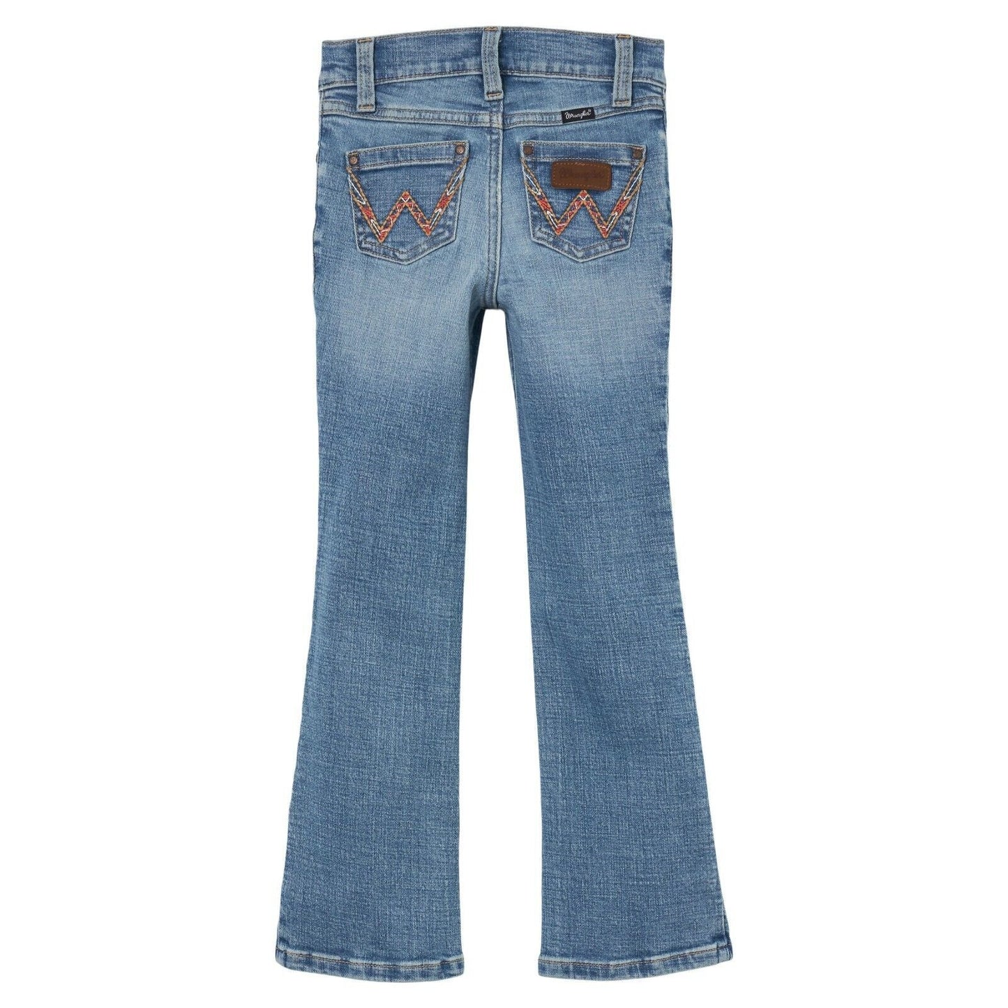 Wrangler Girl's Boot Cut Jean Denim Bottoms Comfort Logo Pockets Germaine New