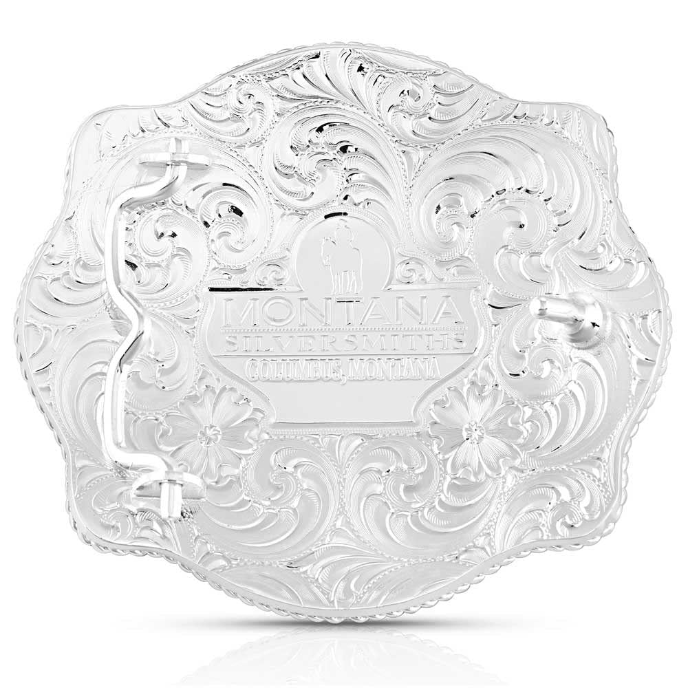 Montana Silversmiths Unisex Two-Tone Don't Tread On Me Scalloped Buckle Silver One Size