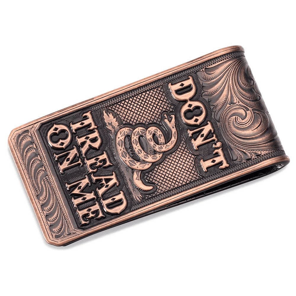 Montana Silversmiths Dont Tread On Me Money Clip - Accessories Wallet - Mcl5762Blb
