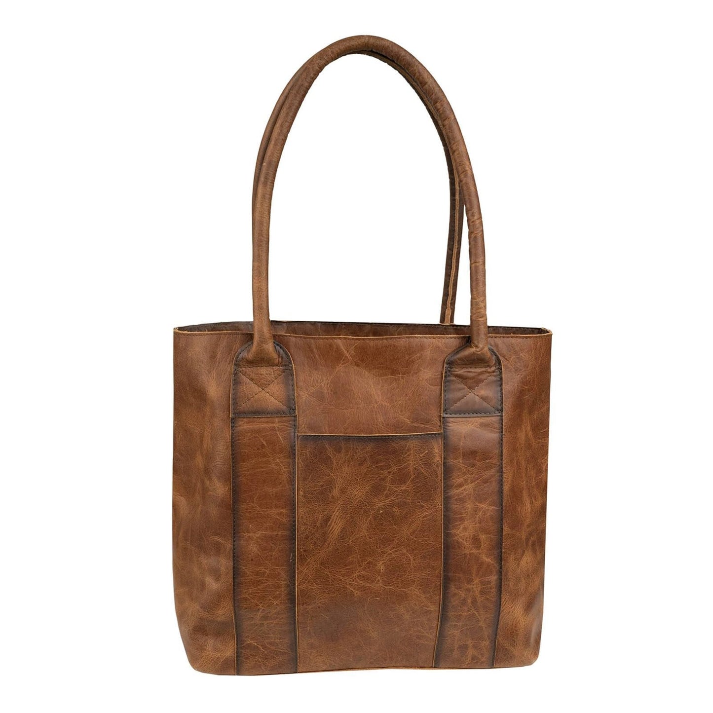 STS Ranchwear Womens Vaquero Cowhide/Tan Leather Tote Bag