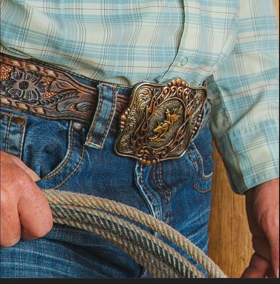 Montana Silversmiths Code of the West Belt Buckle