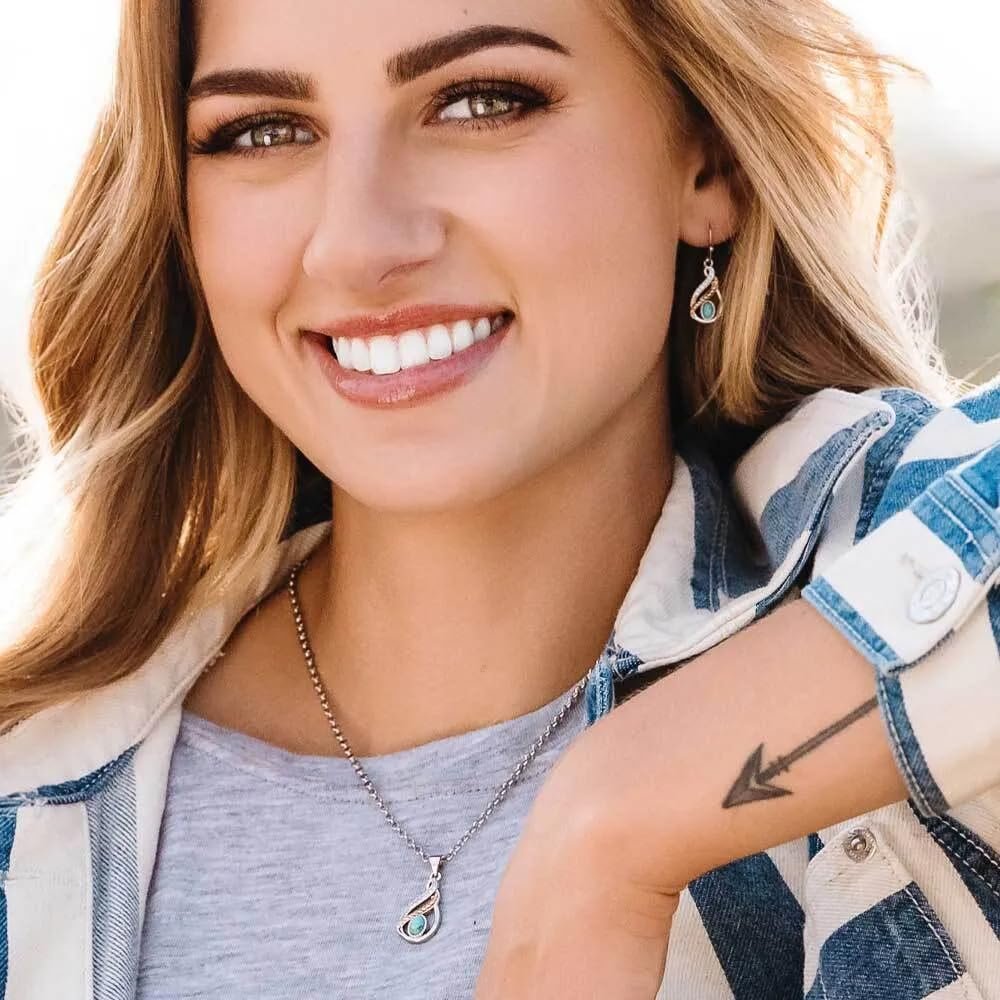 Woven Dreams Montana Silversmiths Western Lifestyle Turquoise Jewelry Set